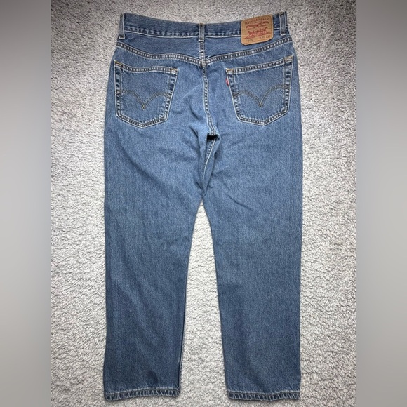 Levis Jeans Mens 36 x 30 505 Regular Baggy Relaxed Casual Work Utility Cotton - Picture 5 of 6